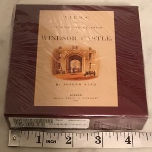 🍃🍂NWT Views of Windsor Castle coasters by Joseph Nash,London 1848. 4.25”x4.25”